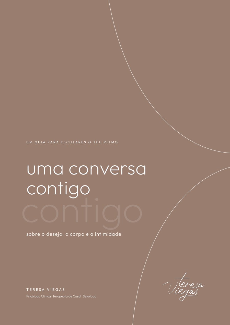 Capa do guia Uma conversa contigo, de Teresa Viegas